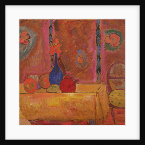 Still Life with Jug and Sculpture on a Table by Alexej von Jawlensky