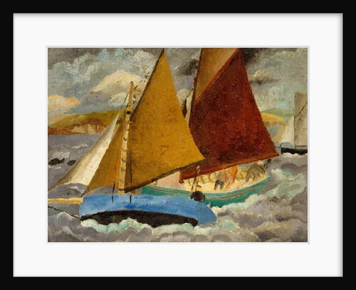 Yacht Race at Portscato, Cornwall, 1928 by Christopher Wood