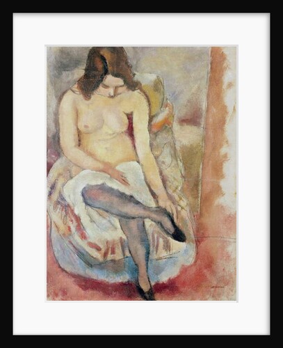 Seated Woman by Jules Pascin