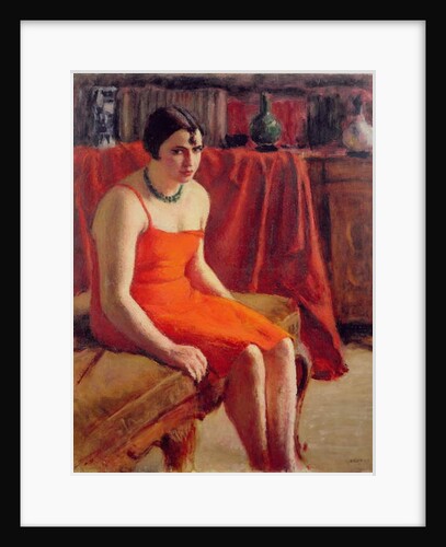 Seated Woman in a Red Dress, 1929 by Roderic O'Conor
