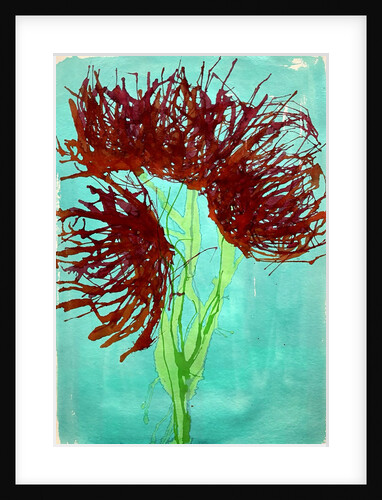 Red wildflowers, 2021 by Courtenay Kusitor