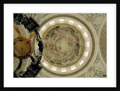 View of the interior of the dome, 1663-65 by Pierre Mignard