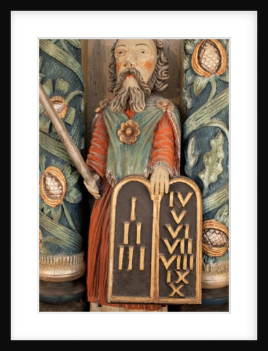 Moses, detail of the altarpiece by Norwegian School