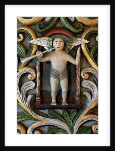 Angel with a trumpet by Norwegian School