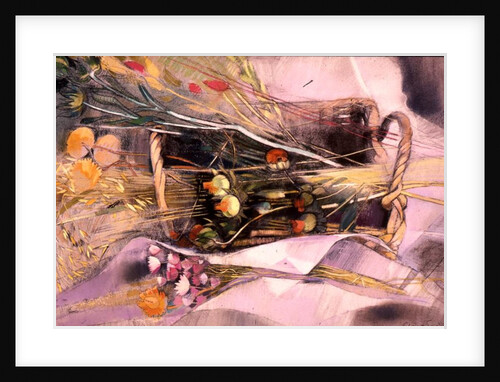 Basket of Dried Flowers by Claire Spencer