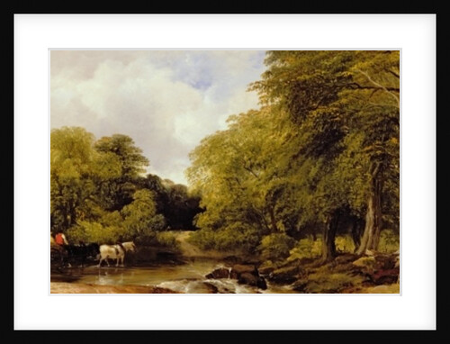A woody river scene, 1850 by Frederick Richard Lee