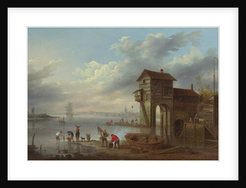 A View of the Sluice House at Liverpool by John Pennington