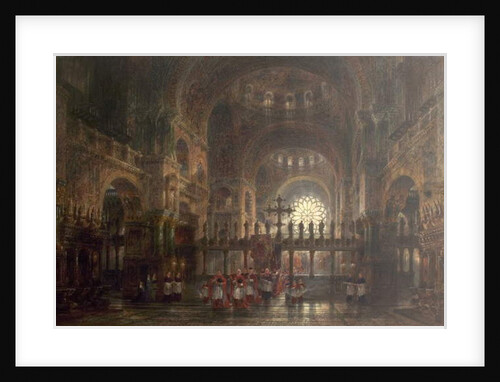 Interior of St Mark's Basilica, Venice, Italy, 1877 by Wyke Bayliss