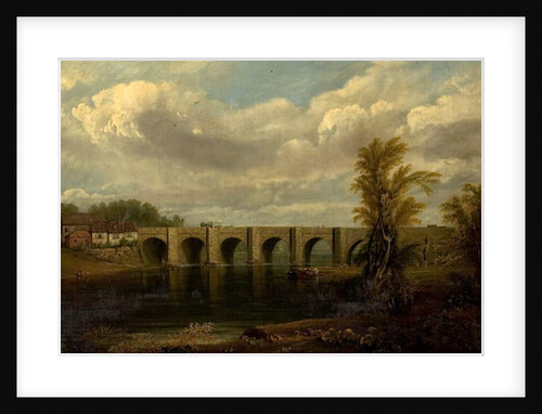 Old Trent Bridge, Nottingham, 1825 by John Rawson Walker