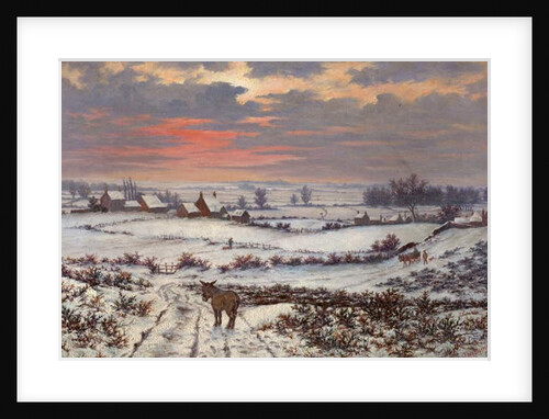 Snow Piece, Bulwell Forest, Nottinghamshire by Thomas Barratt