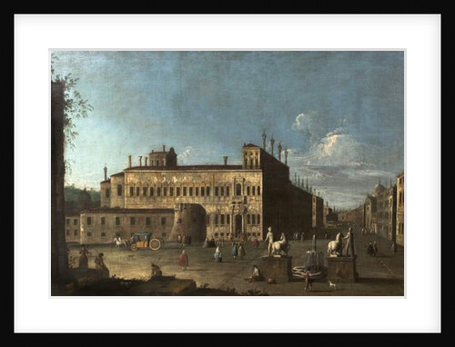 Piazza di Monte Cavallo, Rome, Italy by Antonio Canaletto