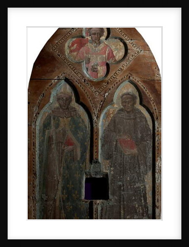 St Louis of Toulouse and St Anthony of Padua with St Stephen, 14th century by Aretino Luca Spinello or Spinelli