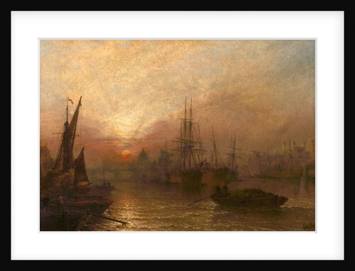 The Pool of the Thames, over London's Silent Highway, 1890 by Claude T. Stanfield Moore