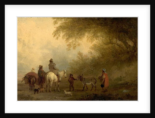 Gypsies Striking Camp by Edmund Bristow