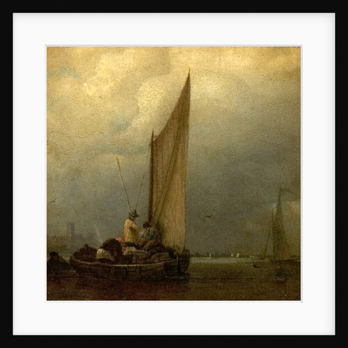 A River Scene with Barges, c.1825 by Augustus Wall Callcott