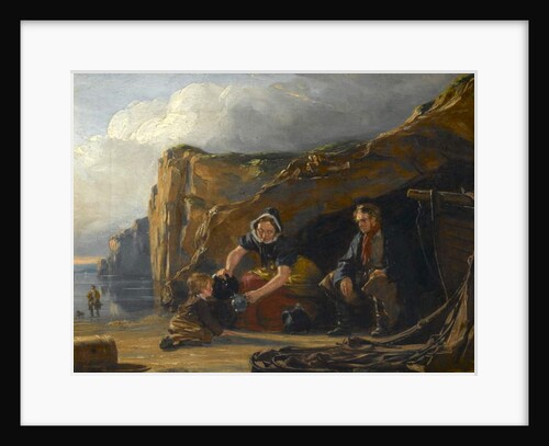 Shore Scene with Figures by Thomas Sword Good
