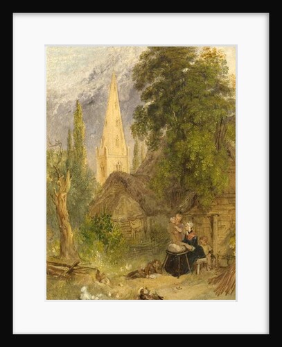 Cottages at Olney, Buckinghamshire by William Harvey