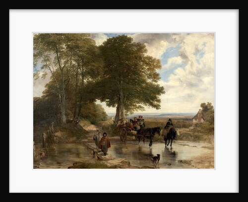 Market Cart at a Brook, 1845 by Frederick Richard Lee