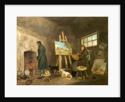 The Artist in His Studio and His Man Gibbs, 1802 by George Morland
