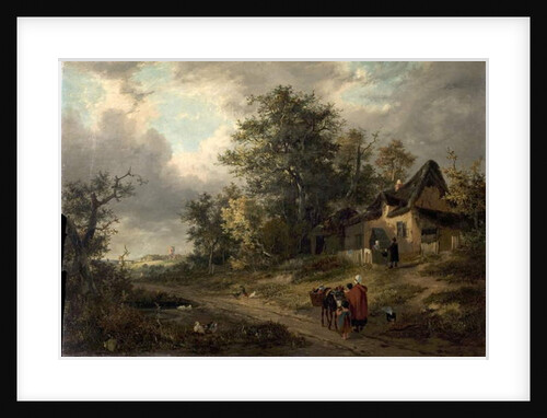 Landscape with Cottages and Tinker, 1828 by George Vincent