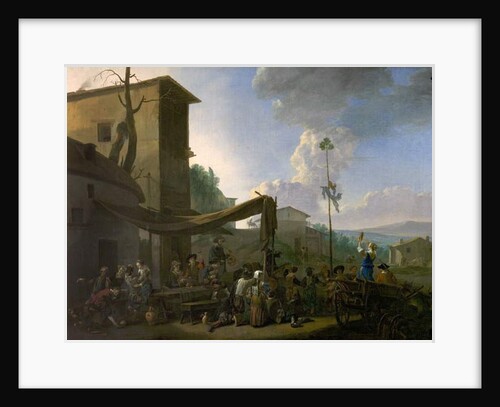 A Village Festival, Peasants Merrymaking Outside an Inn, early 1650s by Johannes Lingelbach