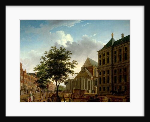 Back of Nieuwe Kerk and Town Hall, Amsterdam, Holland by Isaak Ouwater
