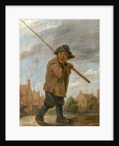 A Peasant Carrying a Pole by David the Younger Teniers