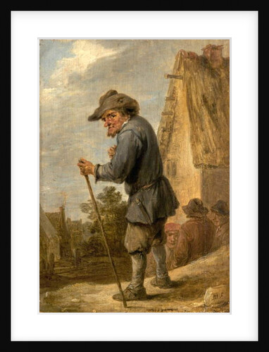 Village Scene with Four Peasants by David the Younger Teniers