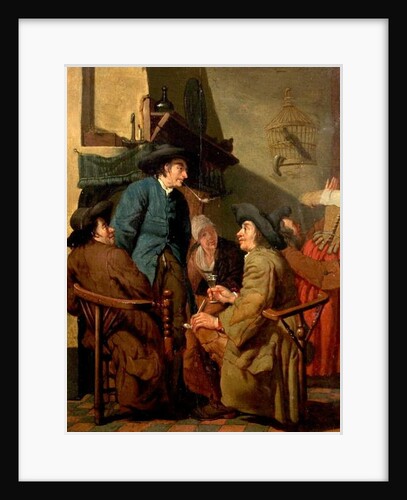 Interior, Figures Smoking by Peter Jacob Horemans