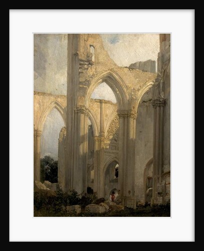 Ruins of the Abbey St Bertain, St Omer, France, 1824 by Richard Parkes Bonington