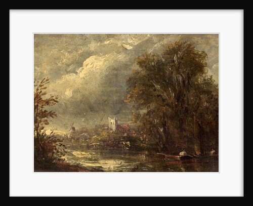 On the Stour, 19th century by John (manner of) Constable