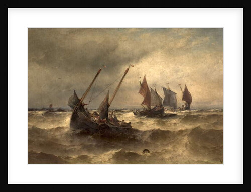 Fishing Boats at Sea by Theodore Weber