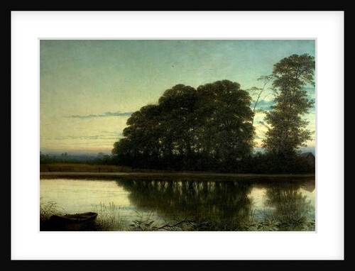 Twilight on the Trent, c.1884 by William Harold Cubley