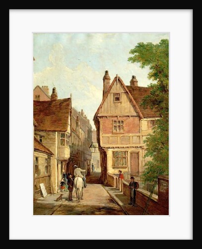 Old Houses, St. Peters Gate, Nottingham, 1842, 1870 by Reuben Bussey