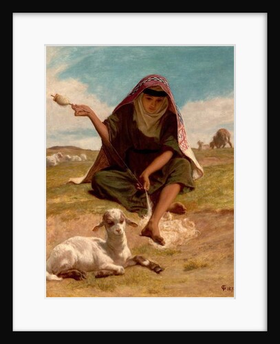 The Distaff Worker, 1878 by Frederick Goodhall