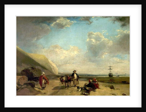 Fisherfolk on the Coast of Normandy, 1824 by Richard Parkes (attr. to) Bonington