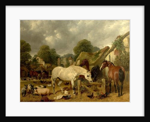 Horses in a Paddock by John Frederick Herring Snr
