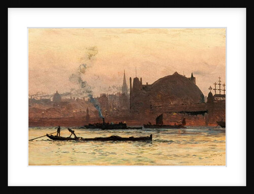 The Thames near Charing Cross, London, 1892 by William Lionel Wyllie