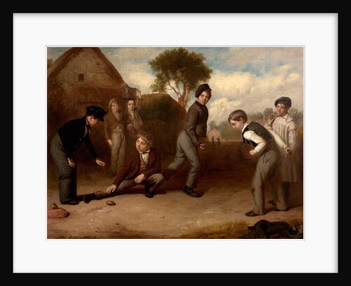 Boys Playing Duckstone, c.1845 by Robert James
