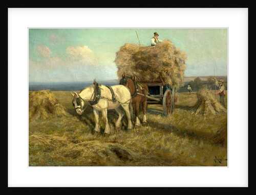 Loading the Harvest Wagon by Arthur Walker Redgate
