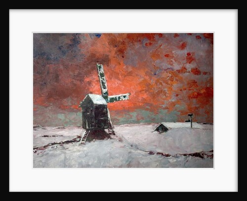 Snowbound Windmill, c.1922 by William Kiddier