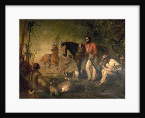 After the Lion Hunt, South Africa, 1857 by Alfred Hichens Corbould