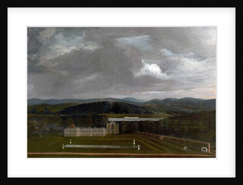 East View of Newstead Abbey, Nottinghamshire and the Great Garden, 1758 by Richard Byron