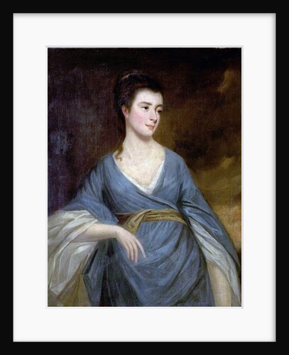 Young Woman in a Blue Dress by English School