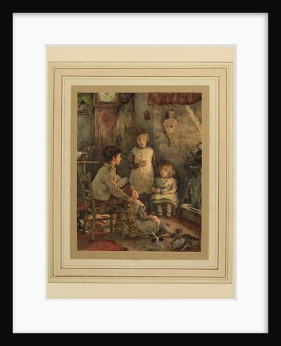 Children round the Fire by Alice Clausen