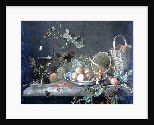Fruit Piece with Wine Glass, 1692 by Barend or Bernardus van der Meer