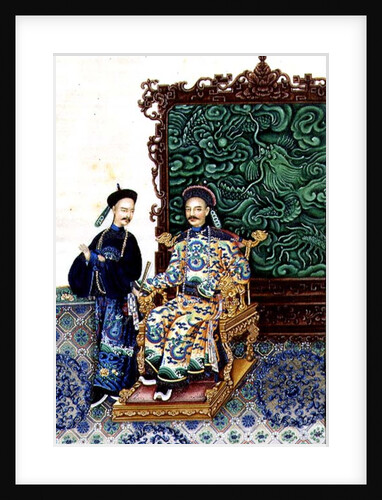 Emperor Seated with a Man by School Chinese