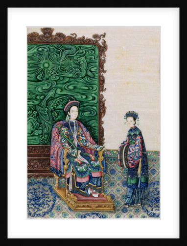 Empress Seated with a Lady by School Chinese