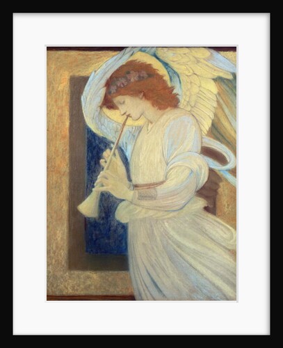 An Angel Playing a Flageolet by Edward Coley Burne-Jones