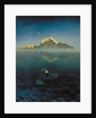 Mountain over Lake by Simon Cook